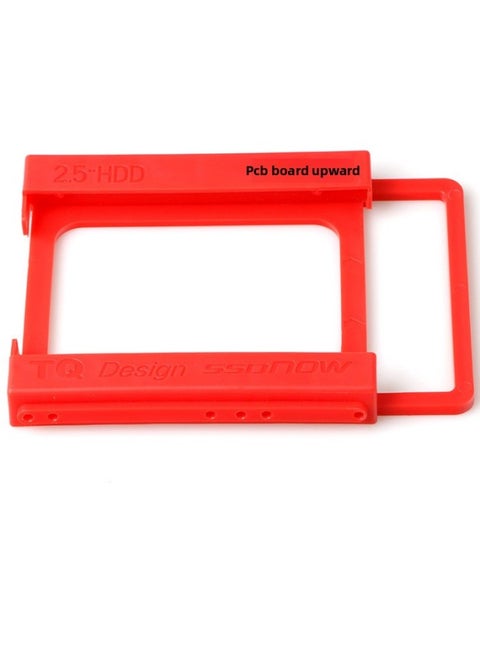 Solid State Disk Bracket 2.5-inch To 3.5-inch Hard Disk Bracket SSD Hard Disk Bracket SSD Bracket Direct Sales-Color:Red