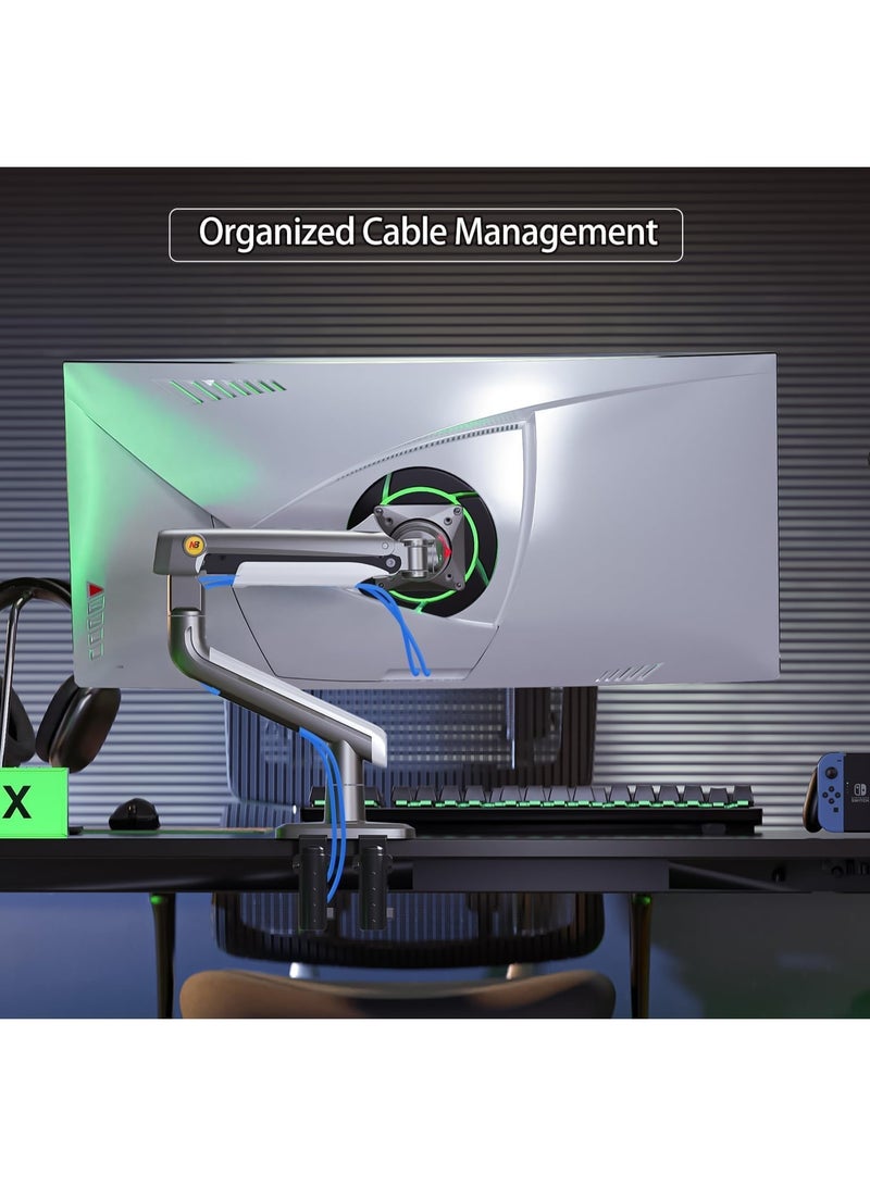 أن بي نورث بايو ذراع شاشة A5 شديد التحمل - يدعم وزنًا يتراوح بين 2 و18 كجم - يناسب شاشة مقاس 50 بوصة - ذراع واحد مع إمالة ودوران كاملين - متوافق مع معايير VESA 75x75/100x100 - مثالي للألعاب والاستخدام اليومي - Image 3