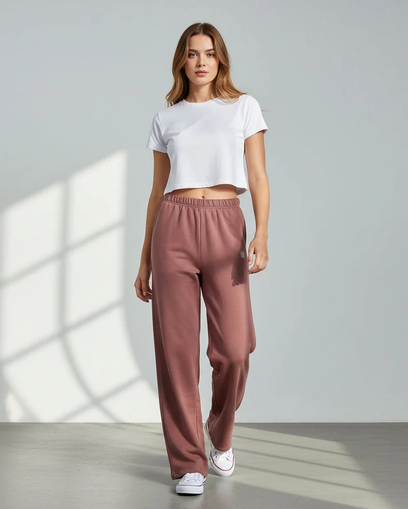 Redtag Women Pink Wide Leg Active Pants