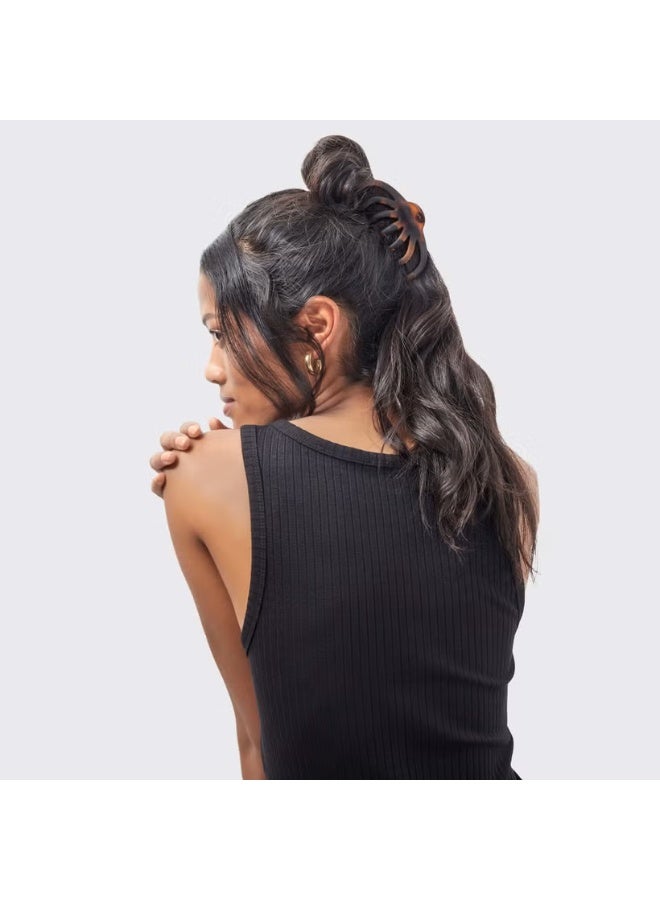 كيتش مشابك مخلب الأخطبوط البلاستيكية المعاد تدويرها من كيتش - أسود ورمادي (عبوة من قطعتين) - Image 2