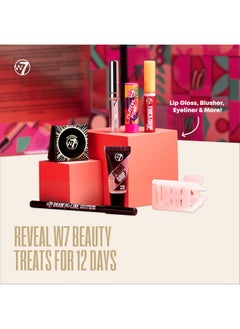 W7 W7 12 Days of Beautiful Holiday Advent Calendar 2024-12 Individually Boxed Makeup & Cosmetic Surprises - Cruelty Free, Christmas Stocking Filler  - Image 3