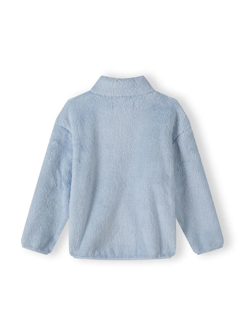 MINOTI Kids Girls' Fleece Jacket with Chest Pocket and Zip Closure