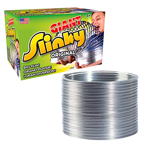 Slinky Just Play The Original Giant Slinky Walking Spring Toy, Metal Slinky, Party Favors, Fidget Toys, Kids Toys for Ages 5 Up - Image 1