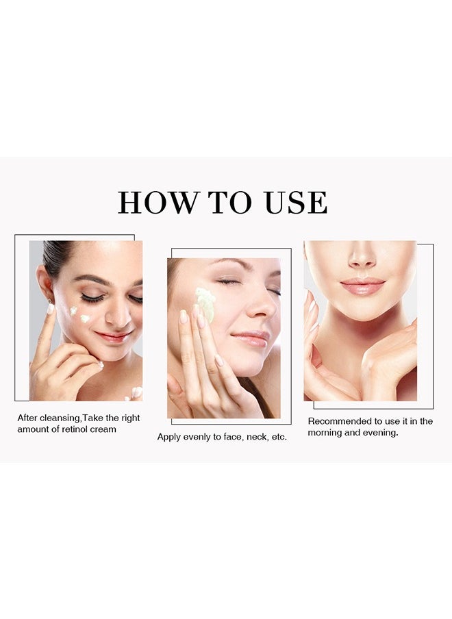 Lanthome Retinol Cream-Reduce Fine Lines & Wrinkles,Collagen +Ha +Vc Retinol Firming Cream 50ml  - Image 5