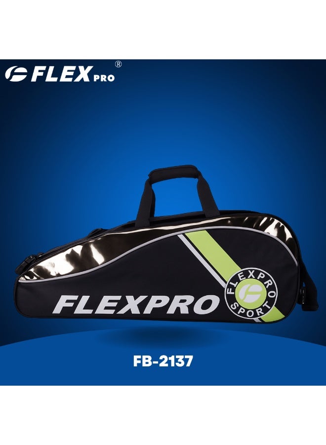 RACQUET BAG | High-Density Polyester with PU Coating | BLACK