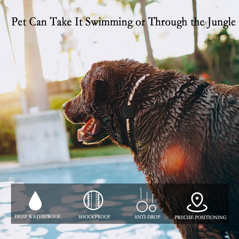 GudCoaks Waterproof Dog Collar Holder for Tile Life360 Mate 2024/2022 Tracker, Anti Lost Soft Silicone Case for cat pet Necklace, Protective Cover Accessories for Tile Tracker Finder (Black/Green/Pink/Blue) - Image 3
