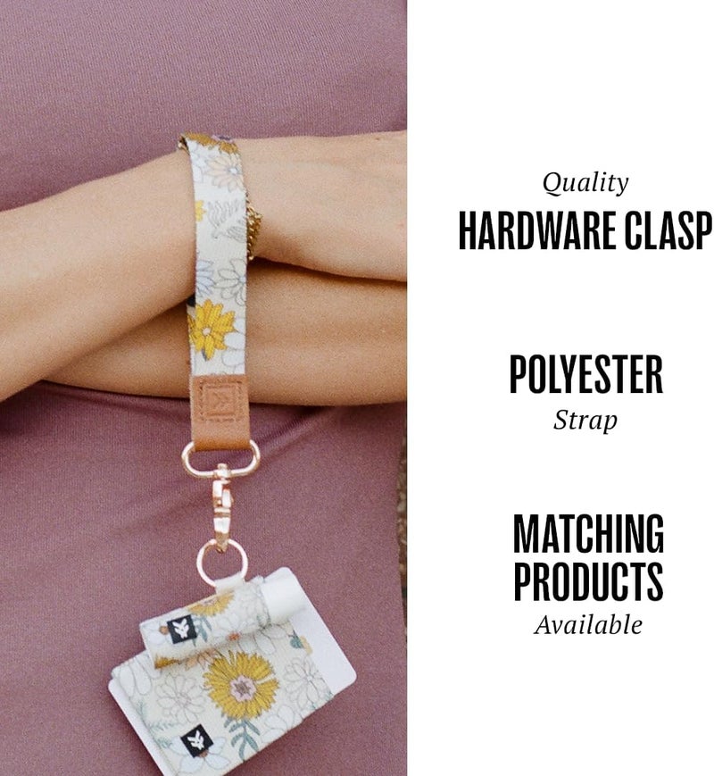 Thread Wallets Wrist Lanyard Strap for Men & Women, KeyChain Wristlet, Wristlet Keychain for Badge, Wallet, and Phone Wrist Strap, Wristlet Strap for ID Badge (Blossom) - Image 1