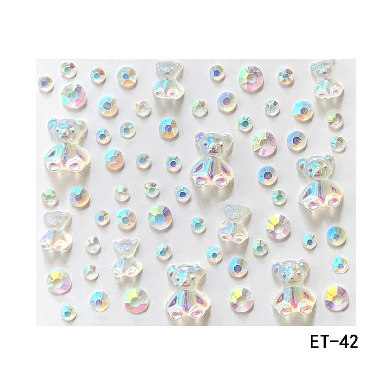 Ins Mainly Recommended Single-Piece Diy Eyebrow Eye Patch With Glue, Rhinestone Patch For Forehead And Face, Adhesive-Backed Acrylic Diamond Patch - Image 3
