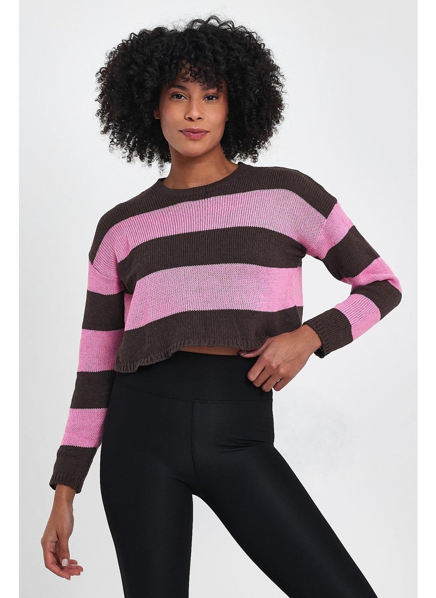 Alexander Gardi Striped Crop Sweater (A92259-S)  - Image 1