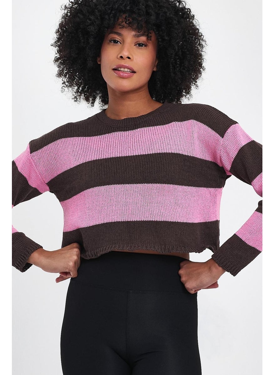 Alexander Gardi Striped Crop Sweater (A92259-S)  - Image 4