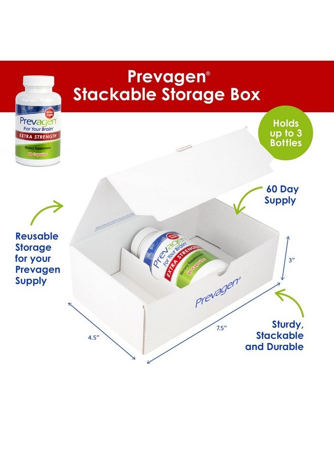 Prevagen Extra Strength 20mg, 60 Capsules |1 Pack| with Apoaequorin & Vitamin D with Attractive and Stackable Prevagen Storage Box - Image 2
