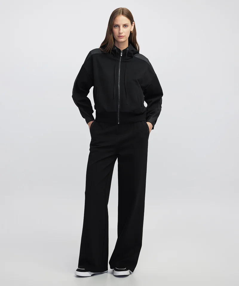 Embellished Wide-Leg Trousers