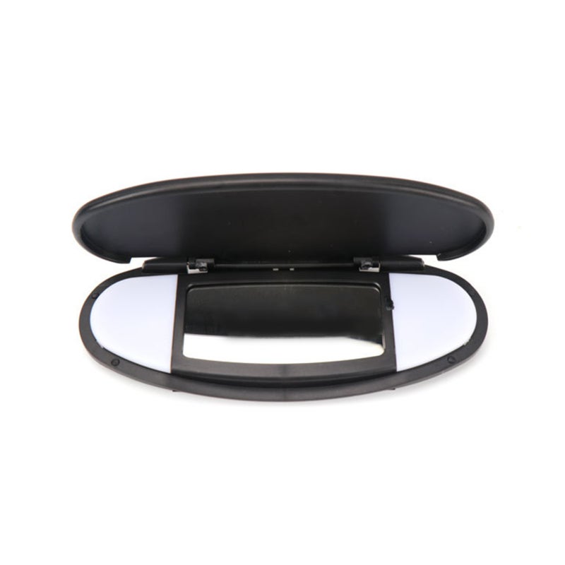 Sun Visor Vanity Mirror Cover: Black ABS & PC Material, Easy To Install, Durable Sunshade Mirror Cover Replacement for BMW Mini R55 R56 R60 2007-2014 Driver And Passenger Side - Image 1