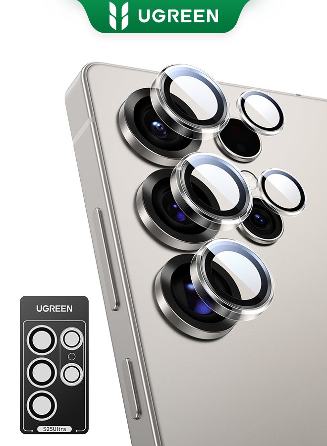 Samsung Galaxy S25 Ultra Camera Lens Protector, HD Anti-Glare, Case Friendly, Ultra Color Reproduction, Ultra-thin 9H Tempered Glass, Scratch-Resistant, Individual Lens Protector Easy Installment