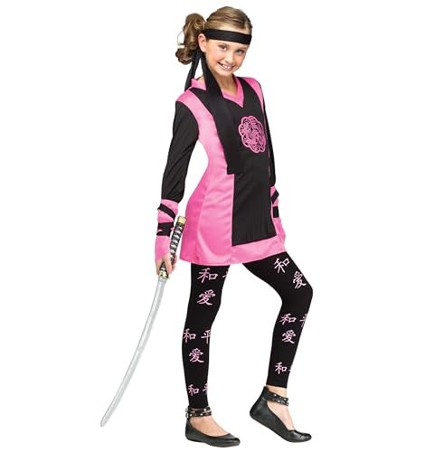 Fun World Dragon Ninja Costume, Large 12-14, Multicolor - Image 1