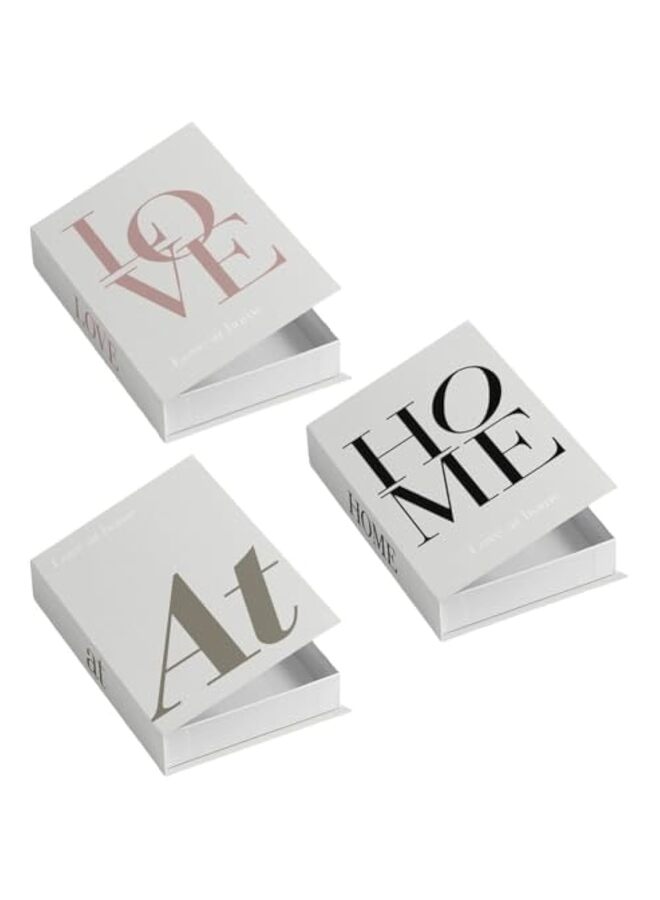 3 صناديق تخزين كتب مغناطيسية مزخرفة للاستخدام المنزلي والمكتبي الأنيق - Image 1