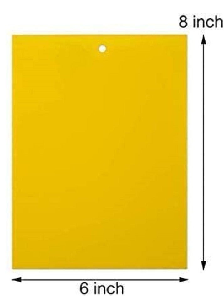 Excefore Sticky Fly Traps, Yellow Fly Paper Stickers, Sticky Fly Catchers Dual-Side for Insect Against Fungus Gnats, Whiteflies, Aphids, Leafminers, 20-Pack, Size 15 X 20CM  - Image 4
