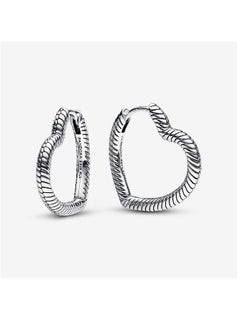 PANDORA Pandora Moments Heart Charm Hoop Earrings  - Image 1