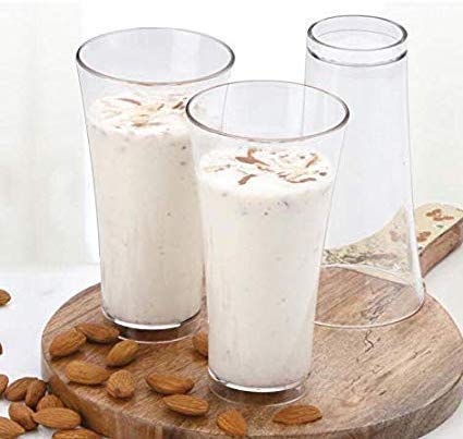 AWICKTIK Pack of 6 Plastic Unbreakable WaterJuice Drinking Glass Set Glass Set 300 ml Glass Set - Image 3