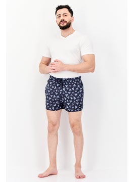 Adidas Men Sportswear Fit Brand Logo Board Shorts, Navy  - Image 4