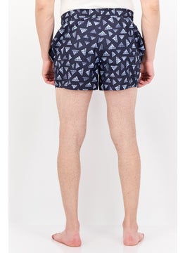Adidas Men Sportswear Fit Brand Logo Board Shorts, Navy  - Image 3