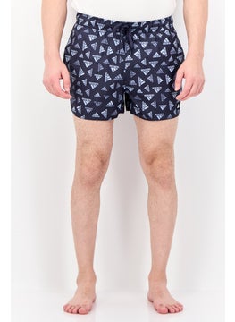 Adidas Men Sportswear Fit Brand Logo Board Shorts, Navy  - Image 1