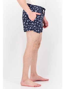 Adidas Men Sportswear Fit Brand Logo Board Shorts, Navy  - Image 2