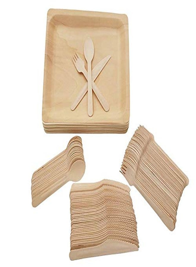 Perfect Stix طقم أدوات المائدة الخشبية Perfect Stix 600 قطعة. شوك خشبية (عبوة من 250)، ملاعق خشبية (عبوة من 250)، سكاكين خشبية (عبوة من 100)، شوك وملاعق وسكاكين بطول 6 إنش - Image 4