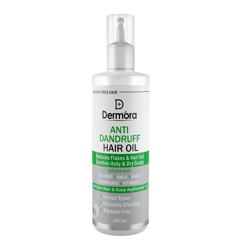 DERMORA Anti-Dandruff Hair Oil with Hair root application 200 ml - Image 2