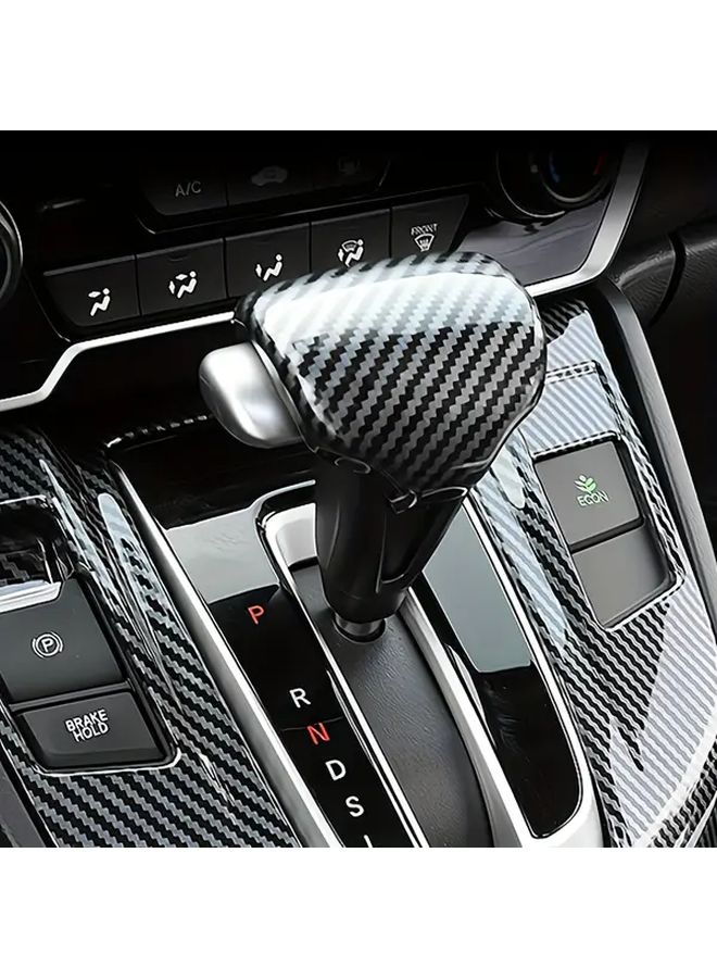 Carbon Fiber Gear Shift Knob Cover for CRV 2017 2021 - Image 5