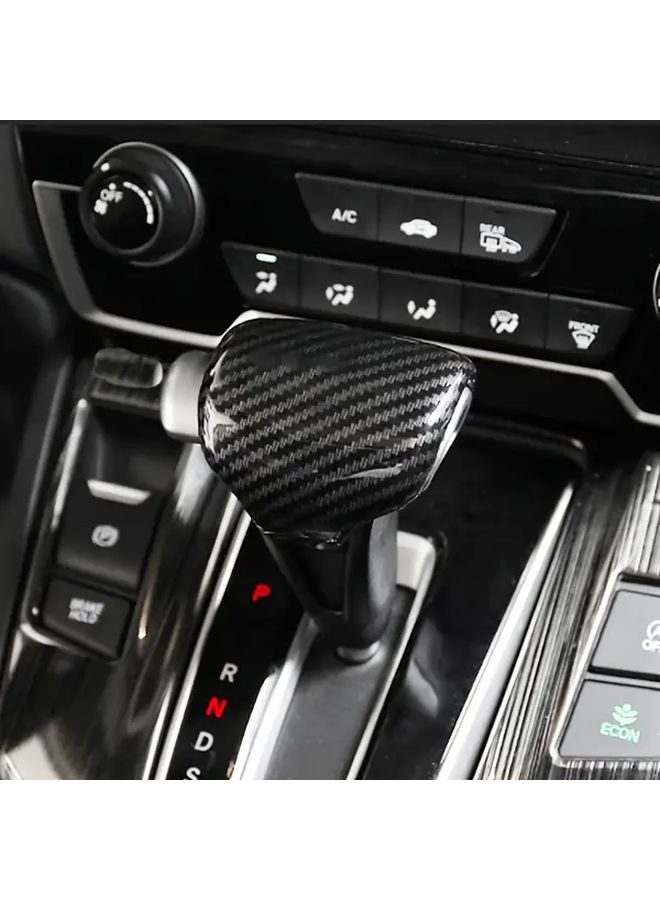 Carbon Fiber Gear Shift Knob Cover for CRV 2017 2021 - Image 4