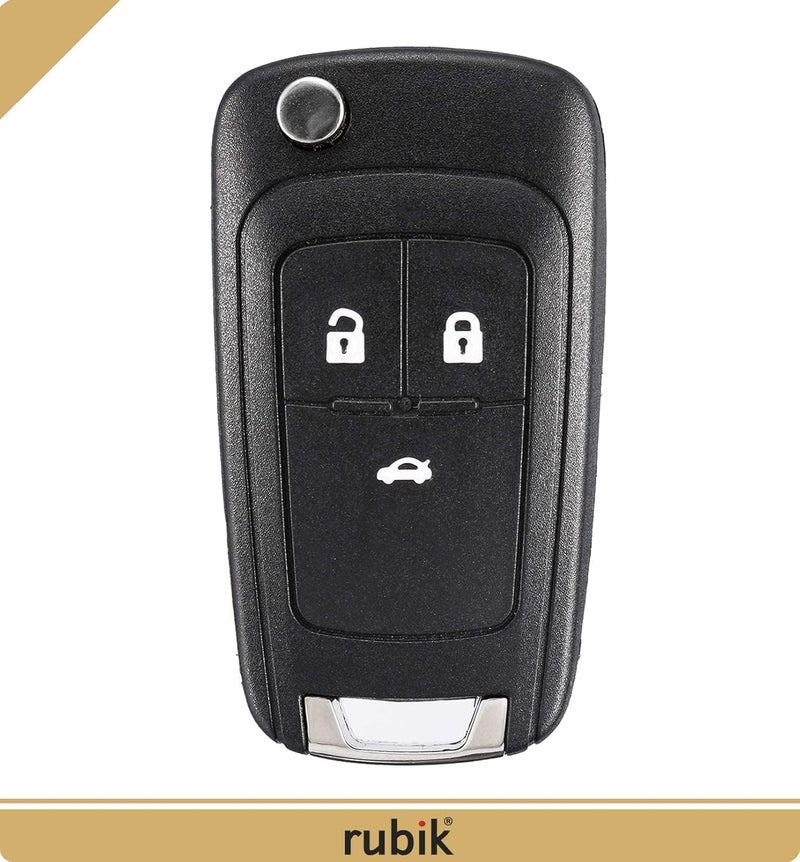 Rubik 3 Button Remote Control Cover Uncut Key FOB Shell Case For Chevrolet Camaro Cruze Chevy Equinox Sonic Terrain (No Remote Chip) - Image 4
