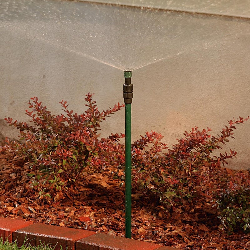 37330 Adjustable Aluminum Sprinkler Riser 16-30" with 15-ft Pattern Nozzle (10-Pack 26"-48" with Nozzle)