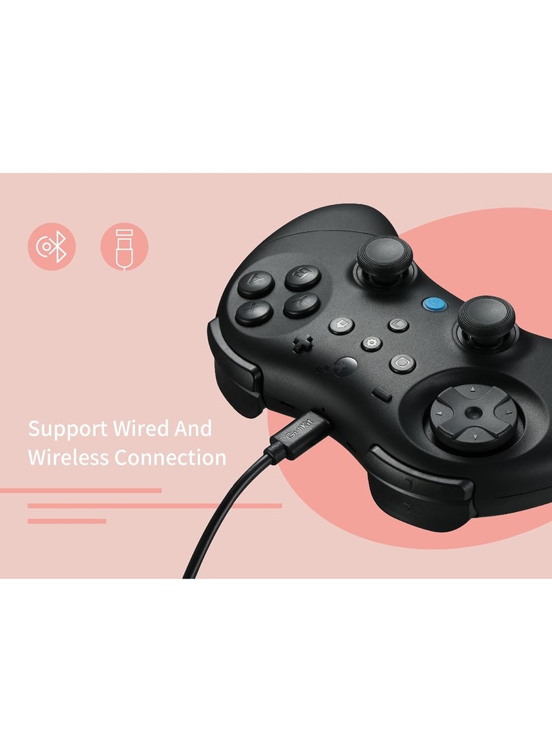 GuliKit Elves 2 Pro Wireless Controller for Nintendo Switch 2 / Switch, Windows PC & Mobile – Hall-Effect Joysticks (Anti-Drift), 1000Hz Wired on PC, 170Hz Low-Latency Bluetooth, Maglev HD Rumble, Gyro, Turbo, Carry Case. - Image 3