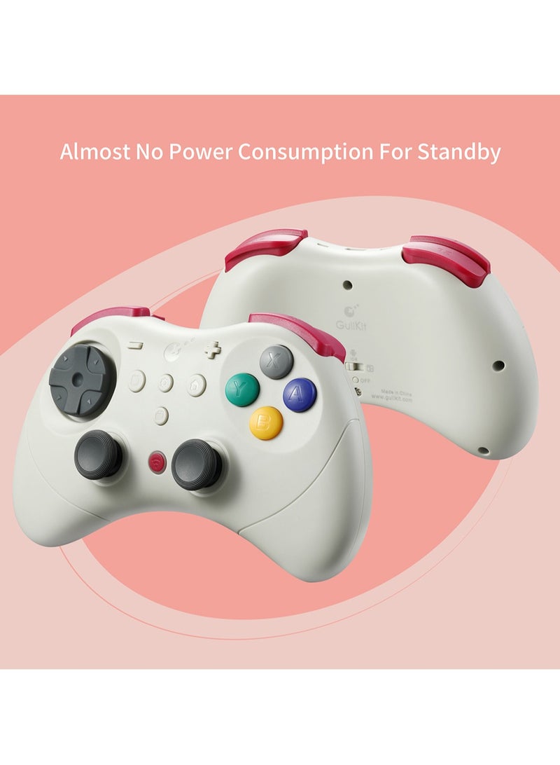 GuliKit Elves 2 Pro Wireless Controller for Nintendo Switch 2 / Switch, Windows PC & Mobile – Hall-Effect Joysticks (Anti-Drift), 1000Hz Wired on PC, 170Hz Low-Latency Bluetooth, Maglev HD Rumble, Gyro, Turbo, Carry Case. - Image 4