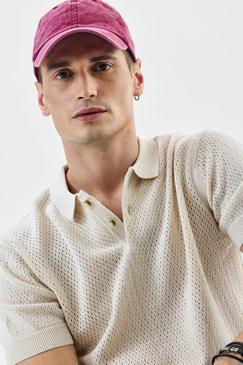SNITCH 100% Mercerized Cotton Flat Knit Polo T-Shirt