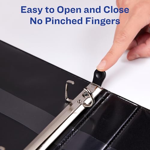 Avery Heavy-Duty View 3 Ring Binder, 2" One Touch EZD Rings, 1 Navy Blue Binder (79802) - Image 5