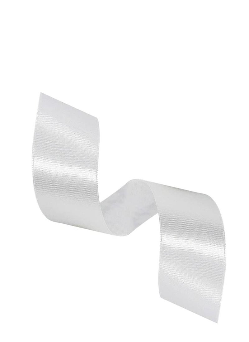 MARKQ White Satin Ribbon, 38mm x 25yd Fabric Polyester Ribbon for Gift Wrapping, Party Favors, Wedding Decorations, Bow Making, Bouquets, Sewing Projects & Craft Supplies  - Image 3