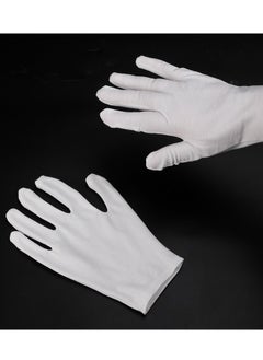 Generic 3 Pairs White Cotton Gloves for Dry Hands Eczema SPA Moisturizing - Work Glove Liners for Serving Costume Inspection  - Image 4