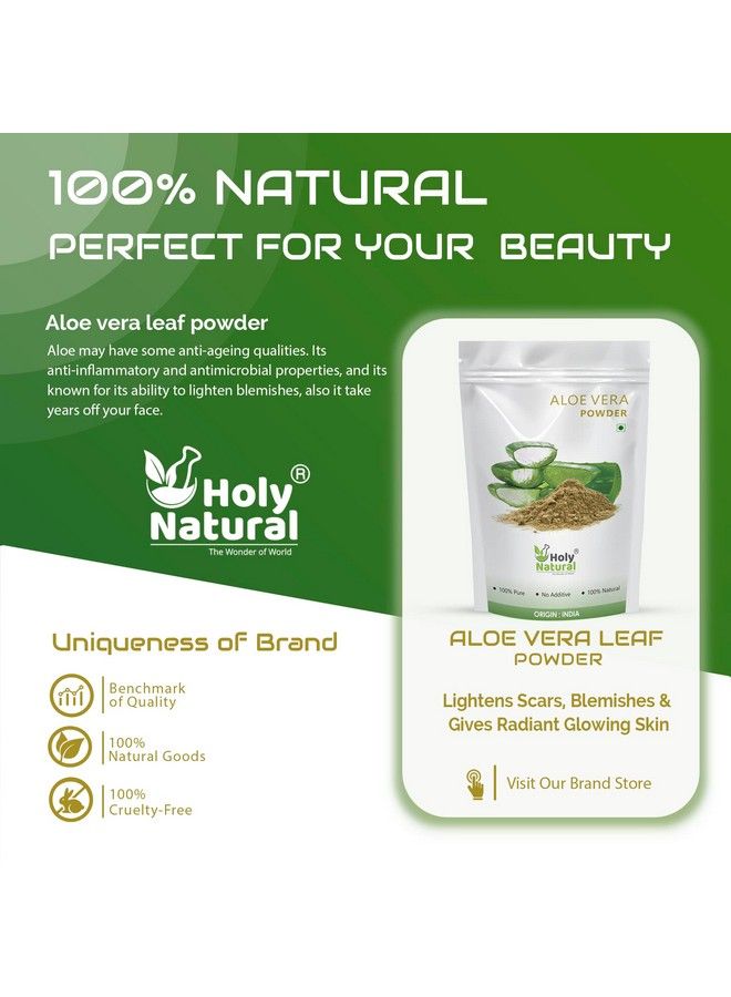 Holy Natural - The Wonder of World Holy Natural Aloe Vera Powder 250 Gm ;100% Pure And Natural Powder No Additives No Preservatives.  - Image 4