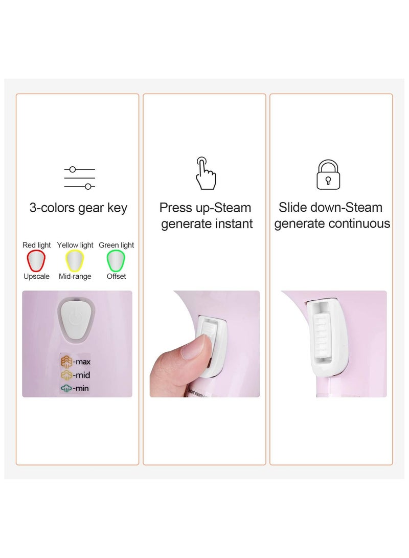 MileMelo 1500W Detachable 350ml Water Tank-Mini Travel Iron Steam-15s Fast Heating Portable Clothes Steamer Iron-Portable Fabric Steam Iron Auto Shut Off And Leak Proof-Fast Heating Wrinkle Remover  - Image 4