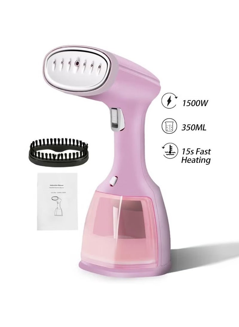 MileMelo 1500W Detachable 350ml Water Tank-Mini Travel Iron Steam-15s Fast Heating Portable Clothes Steamer Iron-Portable Fabric Steam Iron Auto Shut Off And Leak Proof-Fast Heating Wrinkle Remover  - Image 1