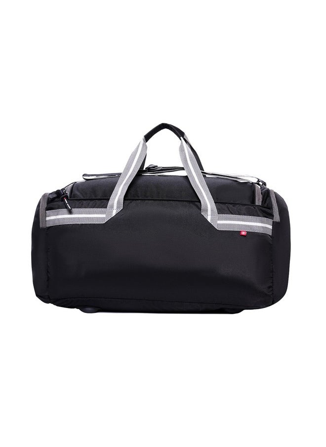 SWISS MILITARY - Swiss Military Bullz Black Duffle Bag with Front & Dual Side Zip Pockets, Comfortable Straps, Padded Closures, Polyester, 64cm, Lightweight, 48 Lt, - Image 1