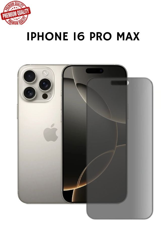 بروماس واقي شاشة زجاجي ضد التجسس بجودة عالية لجهاز أيفون ١٦ برو ماكس - Image 4