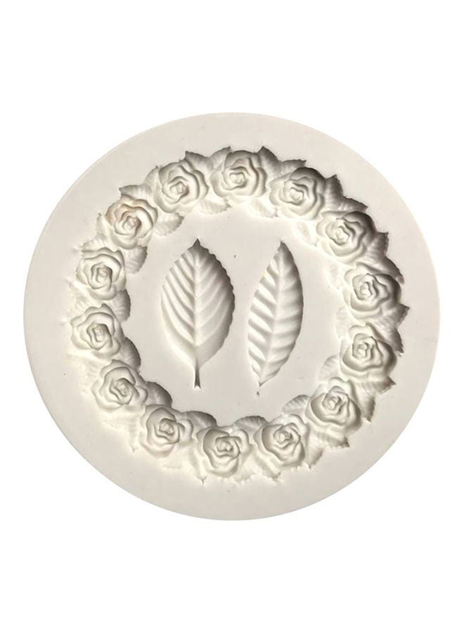 Circle Flower Silicone Mold White 50g