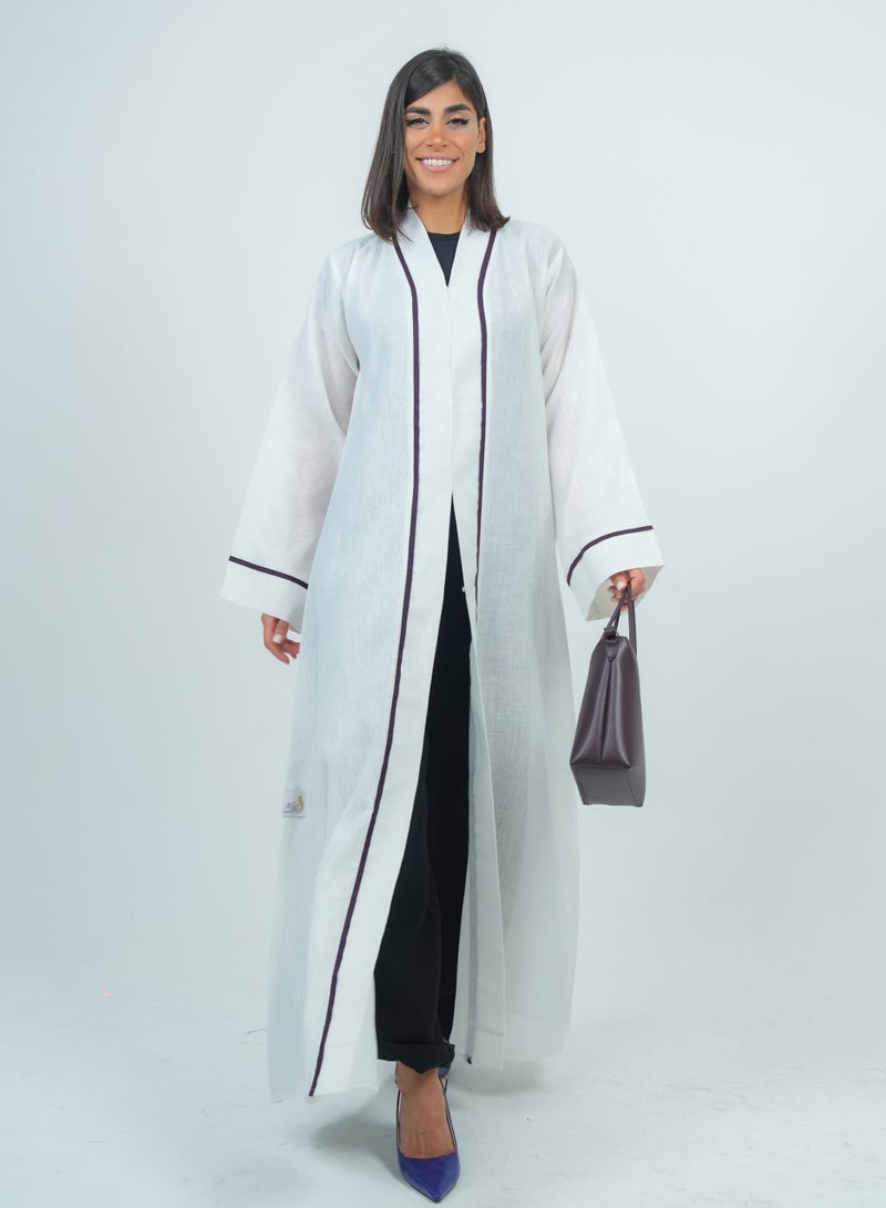 روزيت عباية عباية مزينة بأكمام واسعة - Image 1