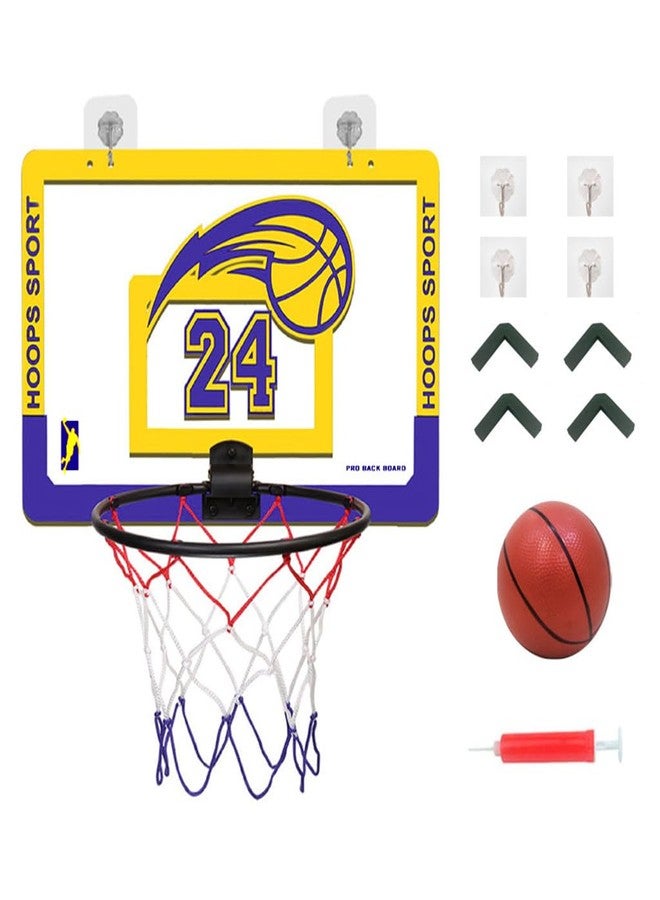 Proberos® Wall Basketball Hoop & Basketball Set for Kids, Premium Alloy Wall Hanging Indoor Foldable Baske, Star Special Edition, Hoop Easy Basketball Hoop for Kids 3-10Years Old, 40×26 CM - Image 1