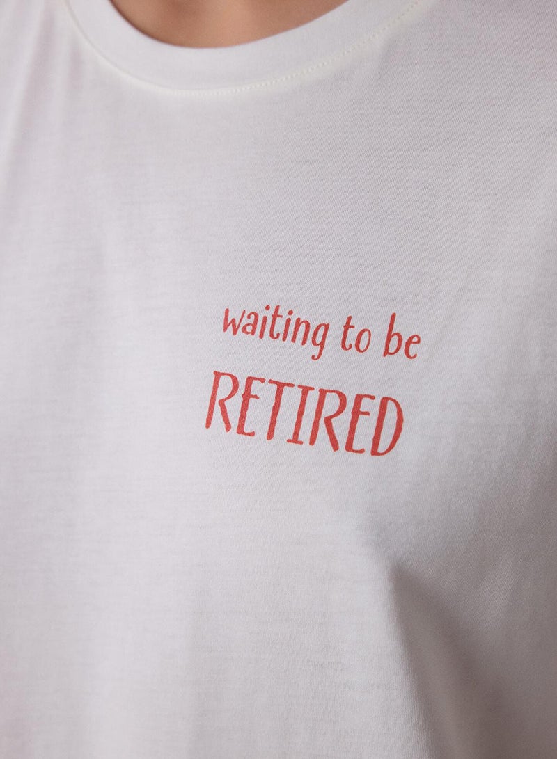 بنتي طقم بيجامة قطنية قصيرة الأكمام برقبة دائرية مخططة من مركان - Image 3