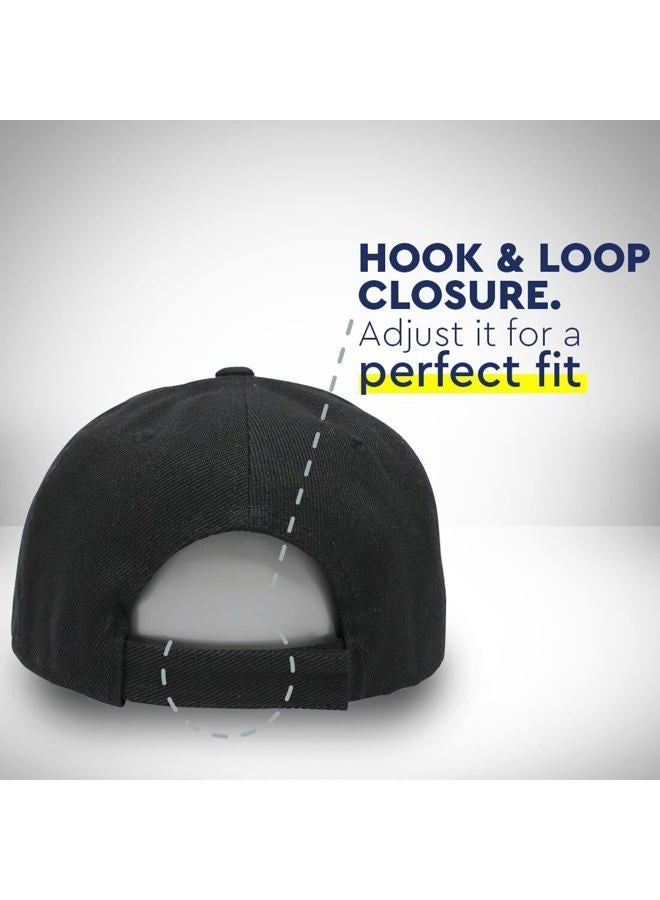 Speedy Pros Chess Set White Embroidered Unisex Adult Hook & Loop Acrylic Adjustable Structured Baseball Hat Cap - Black, One Size - Image 5