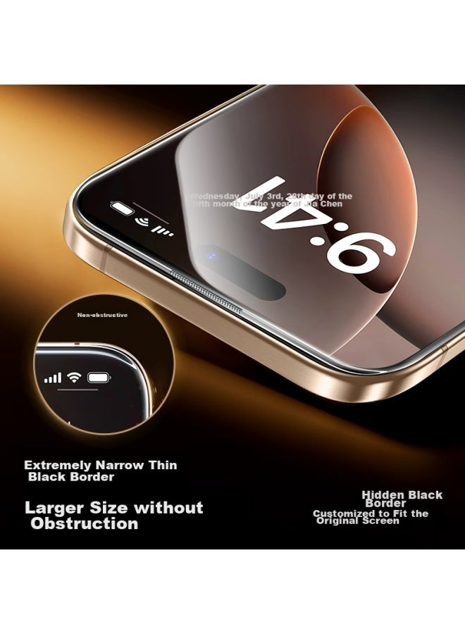 Smartdevil Tempered Glass Screen Protector For Iphone 16 Pro Max, Full Coverage Anti-scratch Anti-fingerprint Ultra Thin Screen Protector With Dustproof Design, High Definition, 2-pack - Image 2